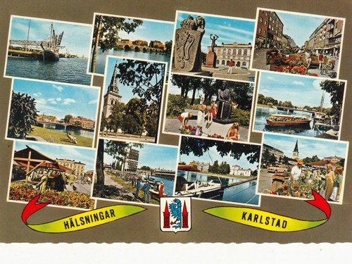 Old post card suede sweden - old,