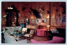 Collier County Florida FL Postcard Rod And Gun Club And Cottages Interior c1960s
