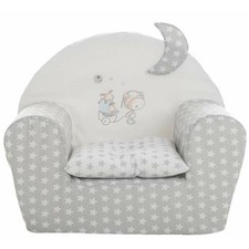 Fauteuil pour enfant gris lune