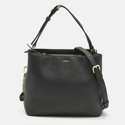Sac seau cuir noir - noir, dkny