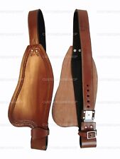 WESTERN SADDLE FENDERS FOR ROPING BARREL RACING SHELL TOOLED LEATHER ONE PAIR