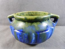 Two-handle bowl vase in flamed sandstone attributable to Gilbert METENIER circa 1920