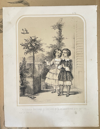 Ancienne gravure enfantine - ancienne,