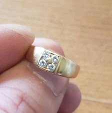 Bague Or 18 Carats Avec 4