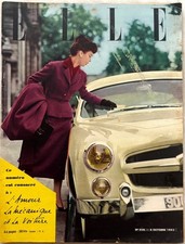ELLE Magazine n° 358 du 6 Octobre 1952 ancienne revue de mode couture La Comète