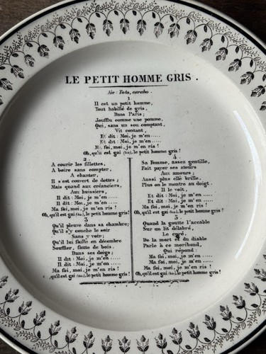 Assiette parlante montereau - assiette,