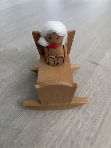 Vintage wooden cradle with - vintage,