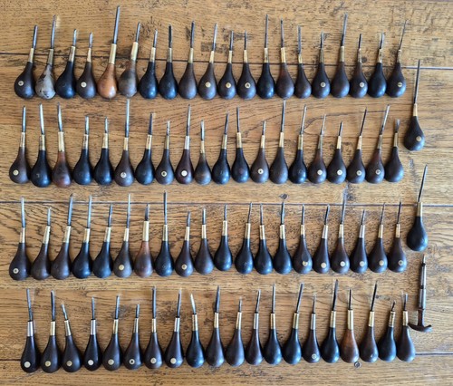 Lot outils gravure - 83, burin