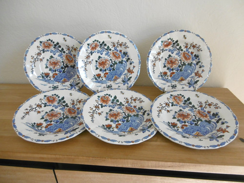 Six assiettes creuses - six,