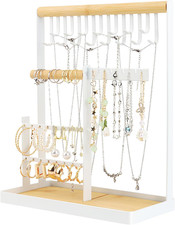 Présentoir à Bijoux 4 Niveaux - Arbre pour Colliers & Boucles d'Oreilles