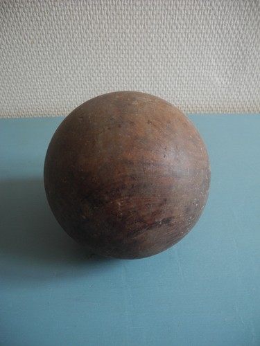 Ancienne boule bois jeu - ancienne,
