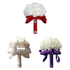 mariée, fleurs artificielles, ornement décoratif, bouquets mariage, à lancer