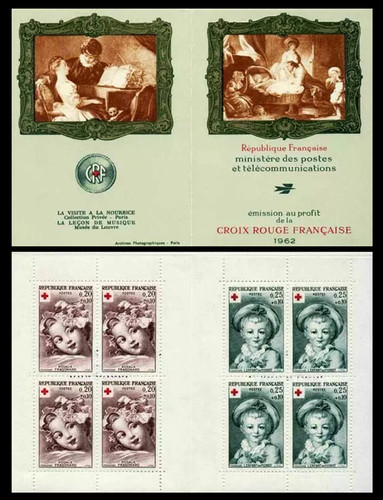 Carnet croix rouge 1962 neufs - rouge,