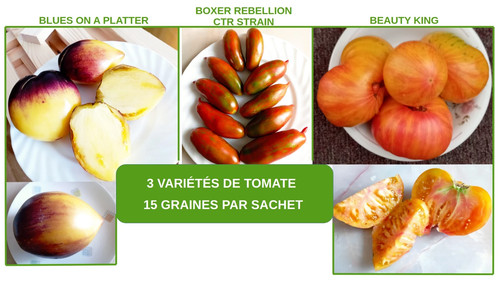 Graines variétés tomate - 3, de