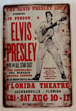 ELVIS PRESLEY    PLAQUE METAL