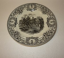 N° 2 ANCIENNE ASSIETTE 19 ème KERAMIS B.F . SERIE NAPOLEON 19 ème . 