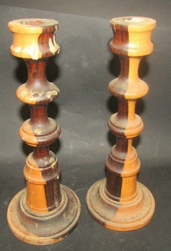 Paire bougeoir aise bois - paire, en