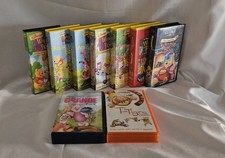 LOT OF 9 VHS VIDEO CASSETTES Winnie The Pooh, T Like Tiger, Pimpi, Friend Winnie