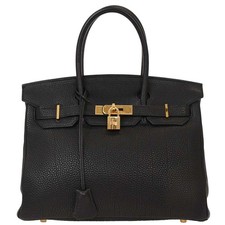 Hermes Black Togo Birkin 30 Handbag 62A □G 115705