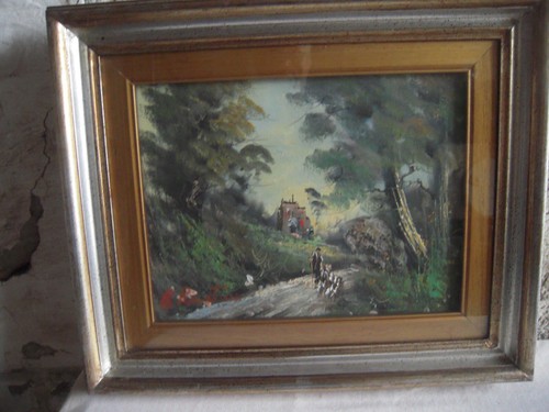 Huile sur toile signee - huile,