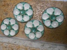 Vintage 4 Assiettes à HUITRES