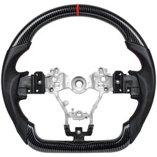 ?Hydro Dip Carbon Fiber Steering Wheel For Subaru LEVORG WRX STI 2015-2022