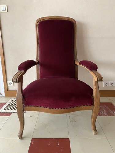 Fauteuil voltaire tissu - fauteuil,