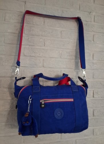Sac toile bleu rouge - ,