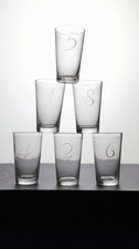 Service de 6 verres en cristal