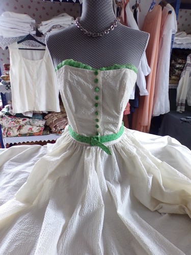 Robe longue ancienne - robe, bustier