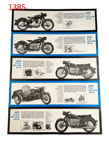 Poster affiche bmw r27 r50 - bmw,