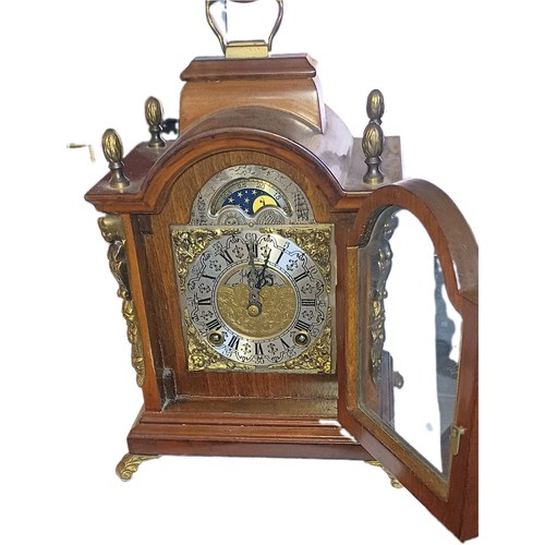 Vintage mantel clock moonphase - vintage,