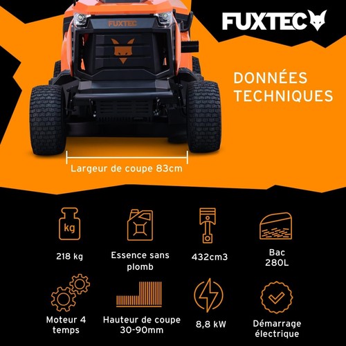 Tracteur tondeuse fuxtec - tracteur,