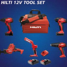 HILTI 12V SET, 5 TOOLS: SID