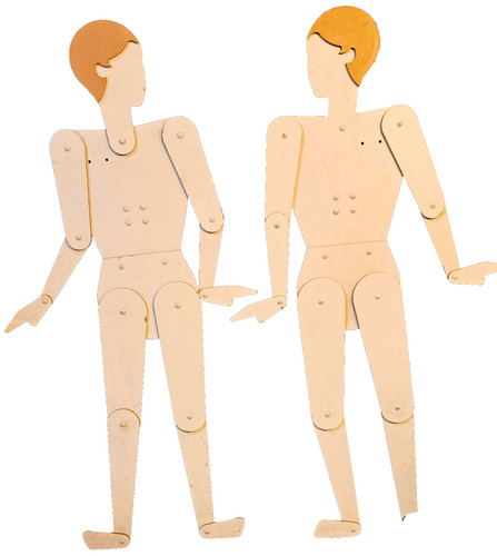 Paire mannequins articulés - mannequins,
