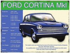 Ford Cortina Mk1 Plaque En