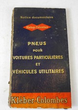 old tyre manual kleber-doves 1955 utility car