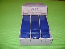DINKY TOYS 32AB SET OF 3 PANHARD SNCF TRACTORS IN ORIGINAL DEALER BOX