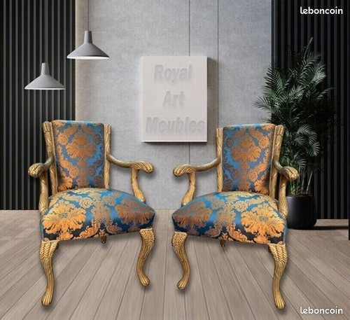 Une paire fauteuils de - de,
