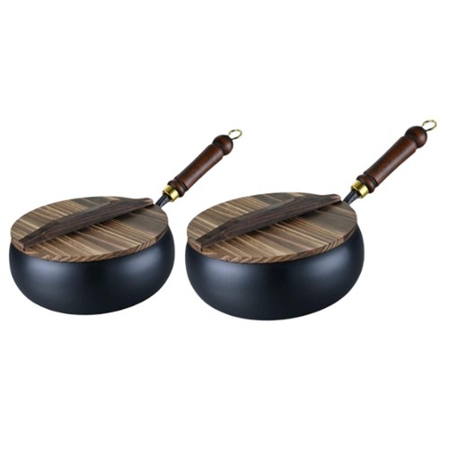 Wok fer avec manche - manche, à
