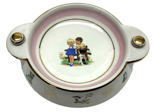 Ancienne assiette bouillie - ancienne, a