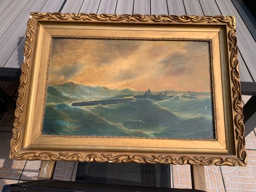 Peinture huile marine - peinture, l’huile
