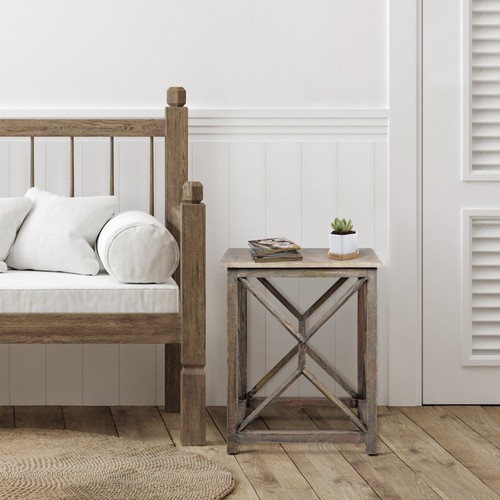 Table appoint gris bois - table, d'appoint
