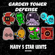 Garden Tower Defense | Many 5 Star Units | Cheap Price | *****