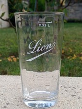 old LION beer glass - 0.33L
