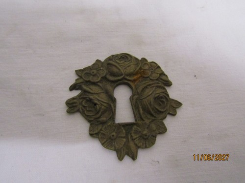 Old bronze lock entrance - old,