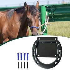 Attaches pour chevaux, accessoires équestres noirs, fournitures d'écurie
