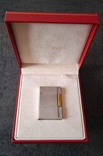 Briquet Dupont argent bi-ton