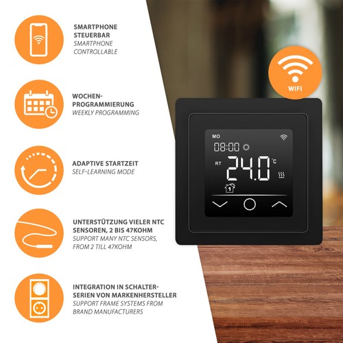 Thermostat ambiant chauffage - thermostat,