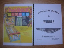 Williams Pinball Machine Manual: WINNER